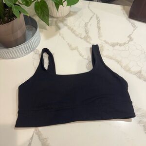 CRZ YOGA Black Sports Bra U Scoop